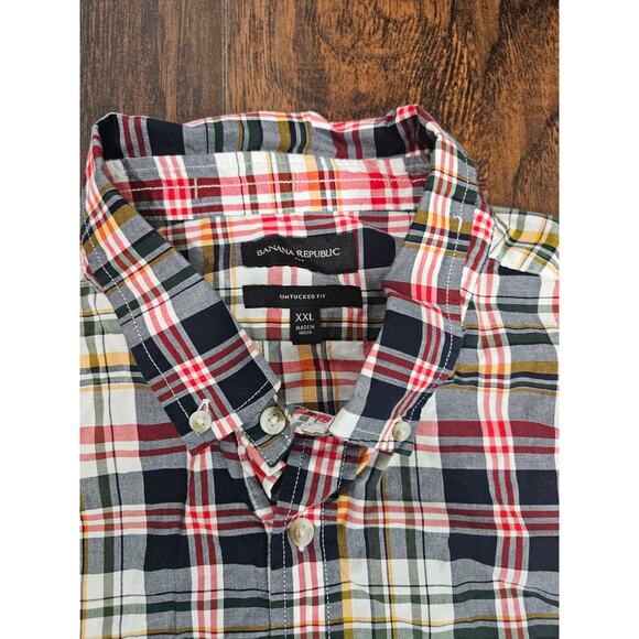 Banana Republic Untucked Fit Button Up Shirt XXL - Picture 2 of 3